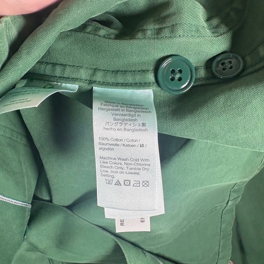 Wallace & Barnes Mens Green Cotton Twill Chore Jacket Size M 10234 - Picture 5 of 7